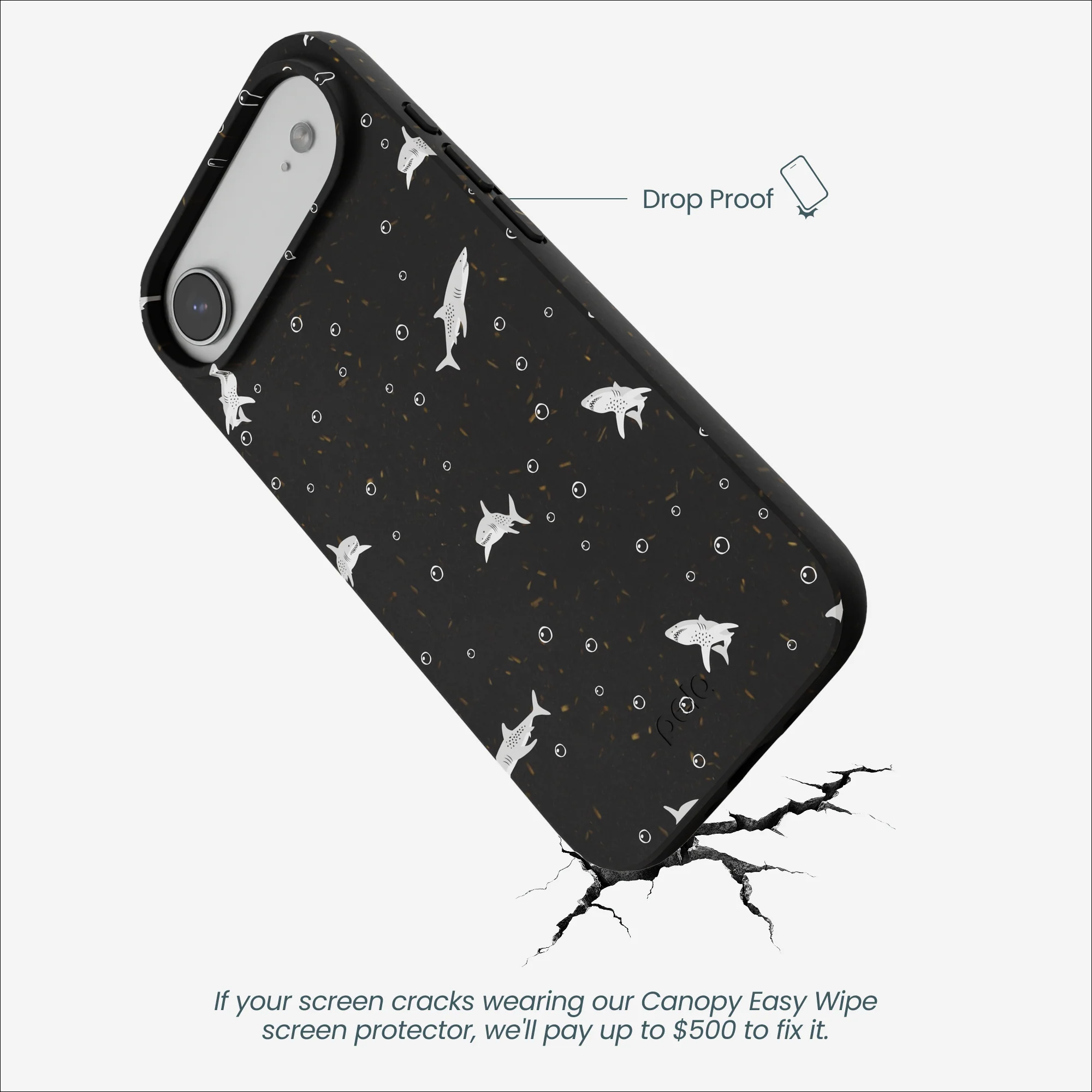Black Lil Sharks iPhone Air Case - Image 5