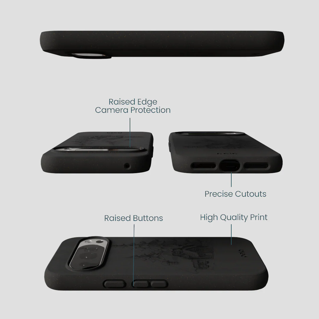 Black Lone Cabin Google Pixel 10/10 Pro Case - Image 3