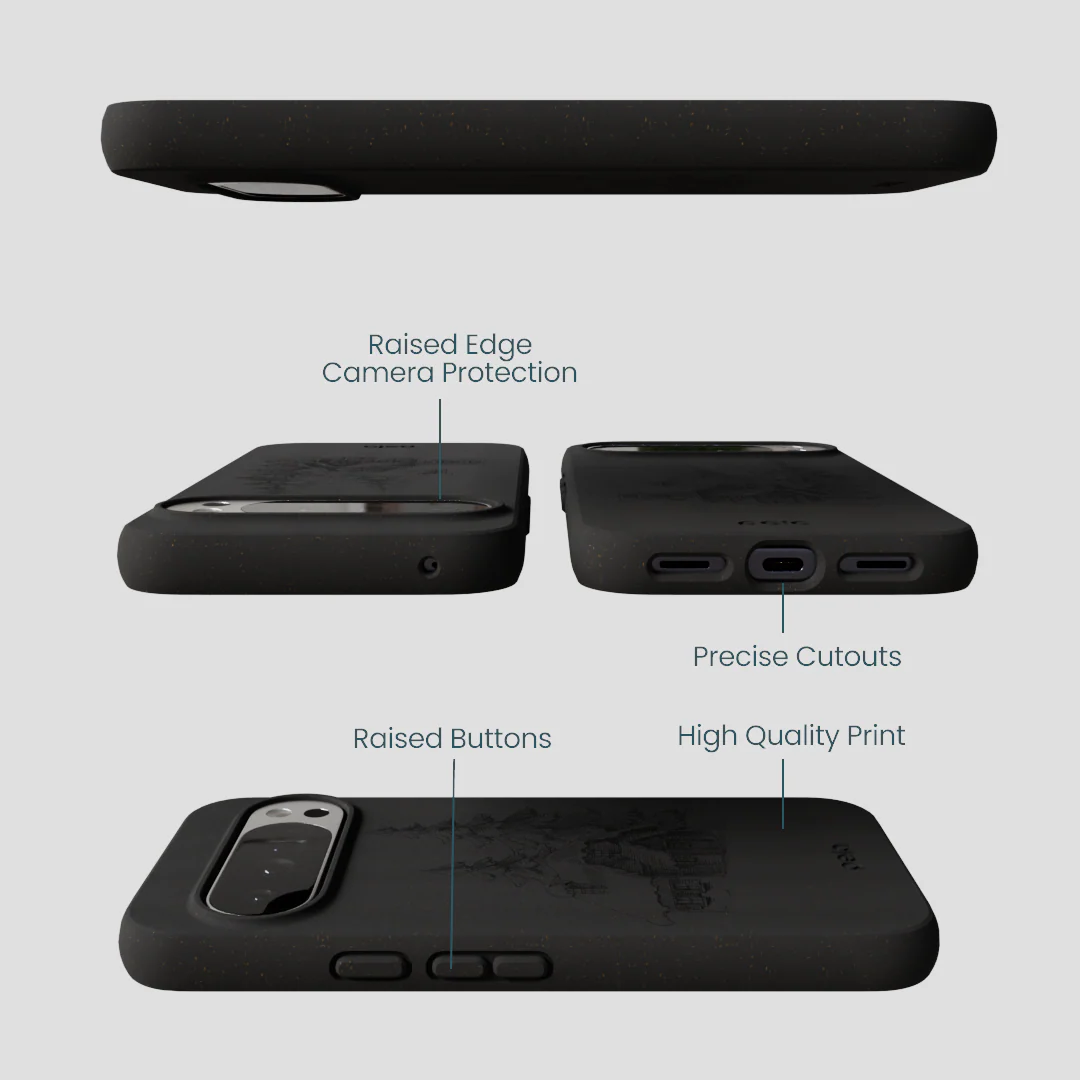 Black Lone Cabin Google Pixel 10 Pro XL Case - Image 3