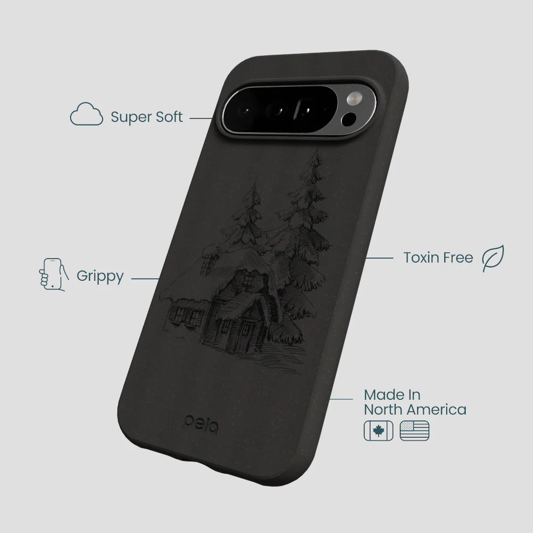 Black Lone Cabin Google Pixel 10 Pro XL Case - Image 4