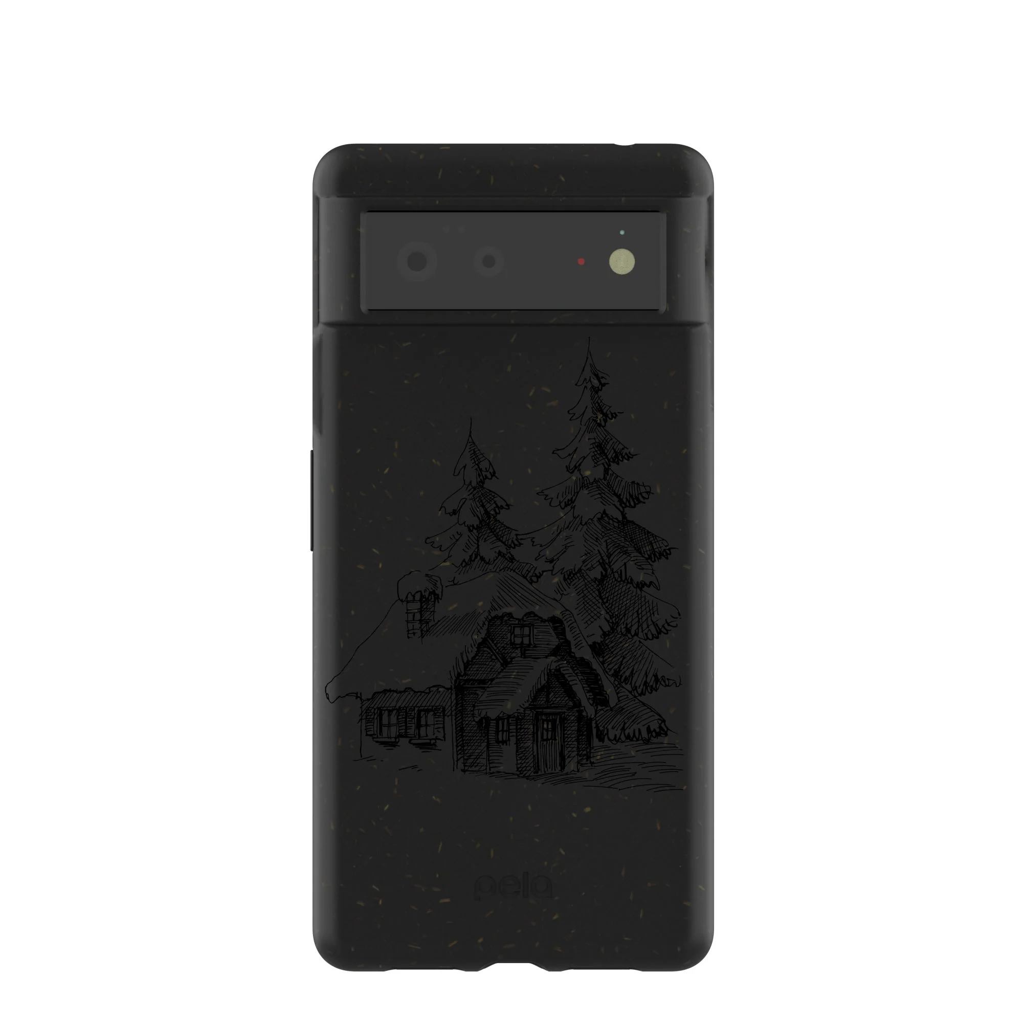 Black Lone Cabin Google Pixel 6 Case