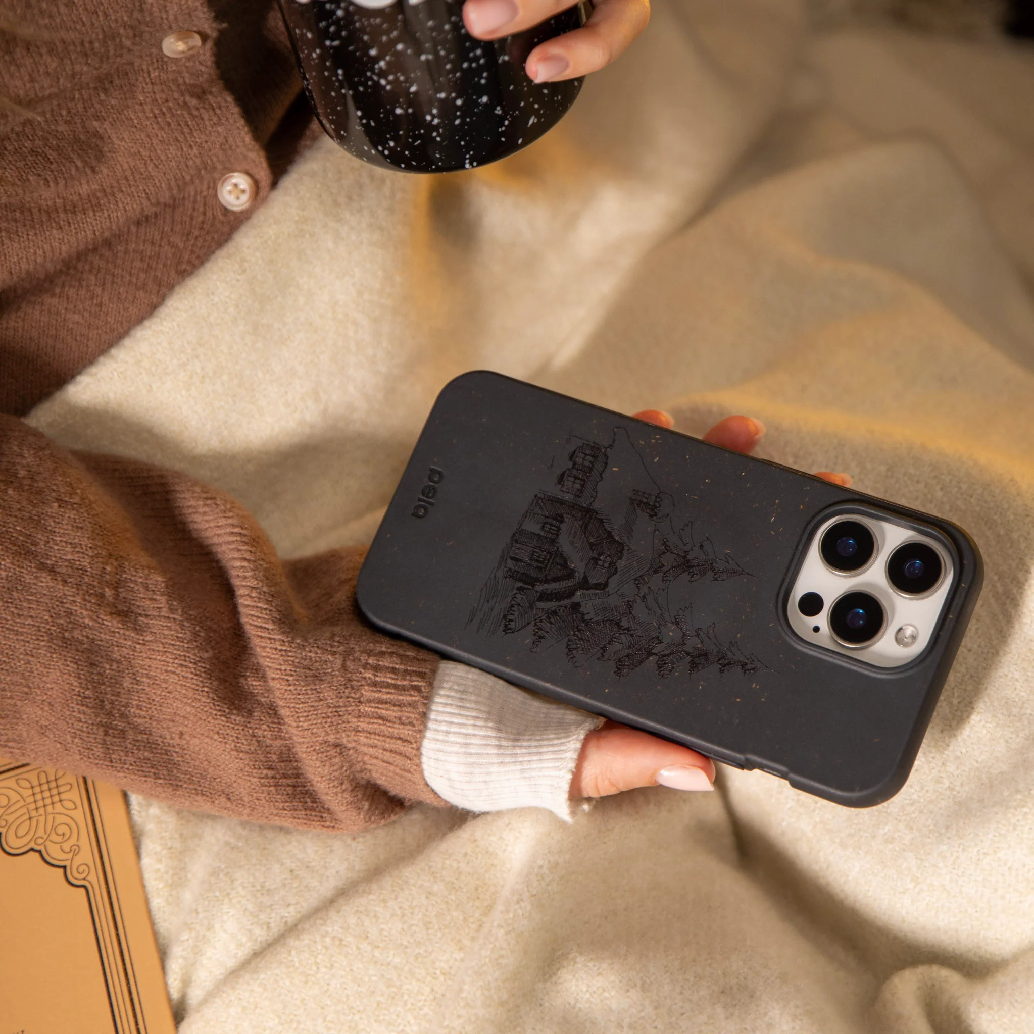 Black Lone Cabin Google Pixel 7 Case - Image 6