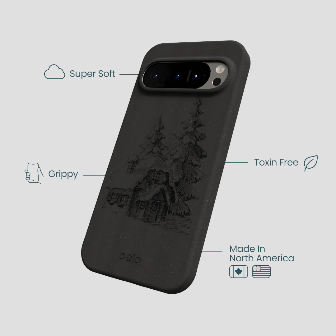 Black Lone Cabin Google Pixel 9/9 Pro Case - Image 4