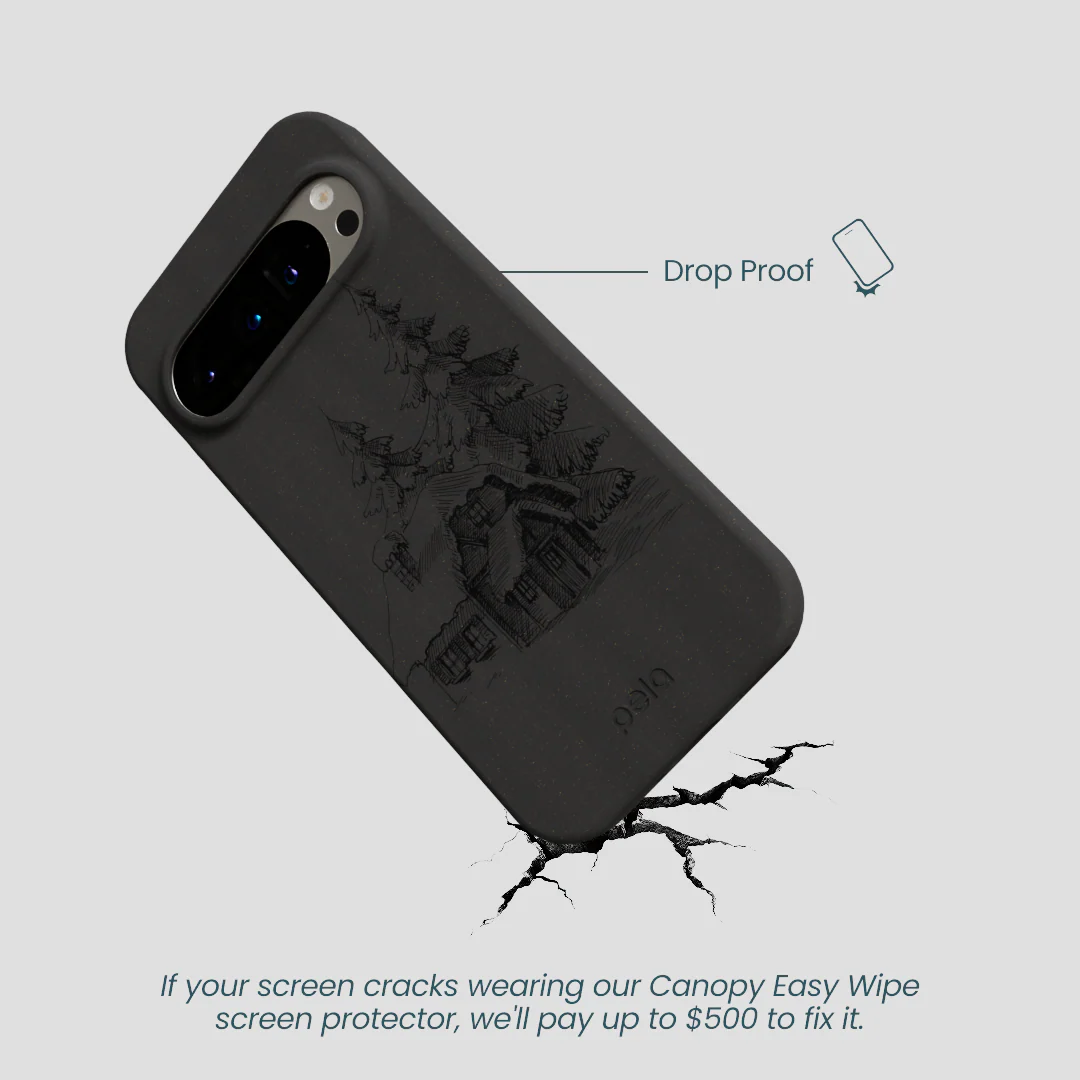 Black Lone Cabin Google Pixel 9/9 Pro Case - Image 5