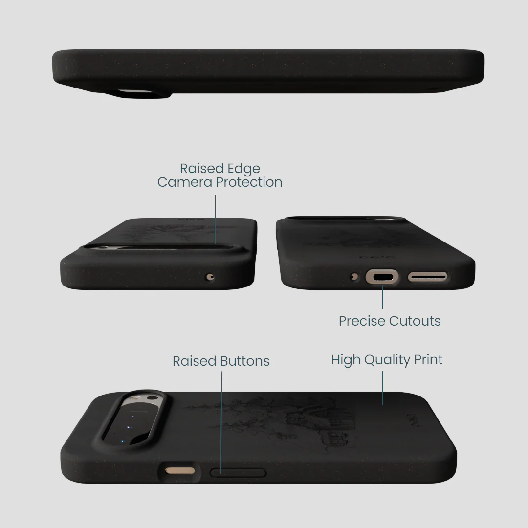 Black Lone Cabin Google Pixel 9 Pro XL Case - Image 3