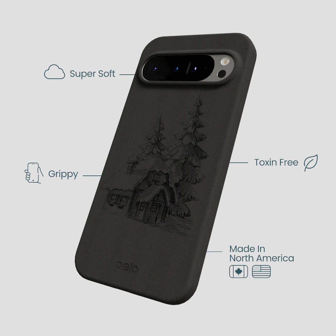 Black Lone Cabin Google Pixel 9 Pro XL Case - Image 4