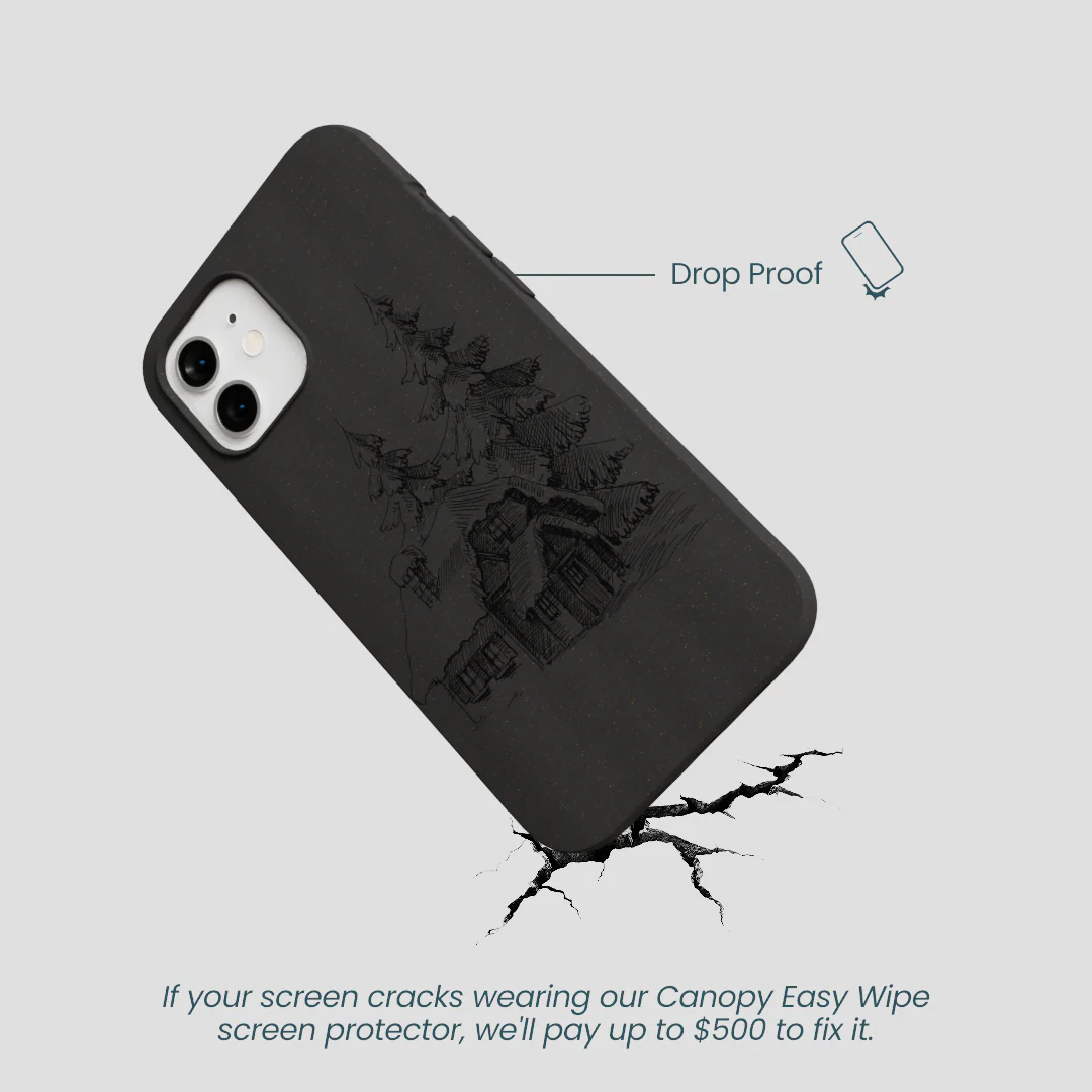 Black Lone Cabin iPhone 12/ iPhone 12 Pro Case - Image 5