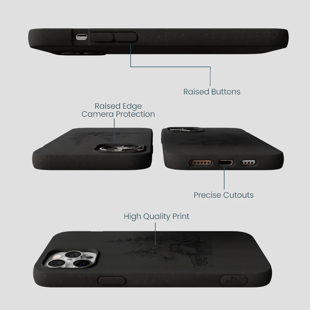 Black Lone Cabin iPhone 12 Pro Max Case - Image 3