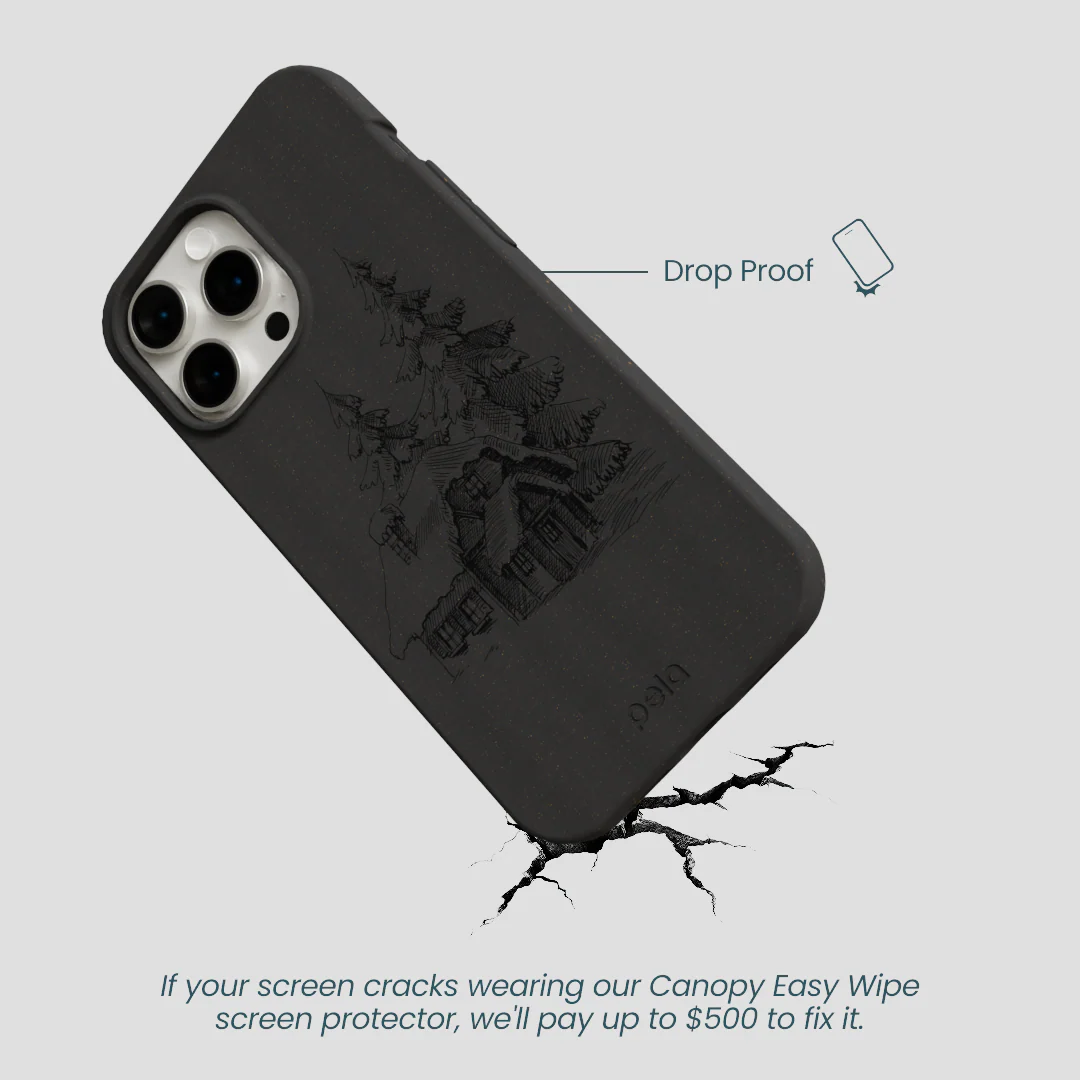 Black Lone Cabin iPhone 15 Pro Max Case - Image 5