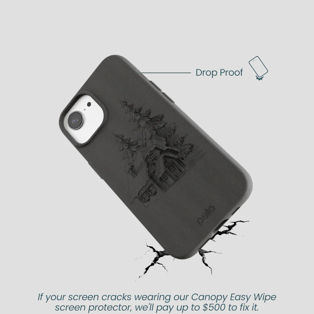 Black Lone Cabin iPhone 16e/17e Case - Image 5