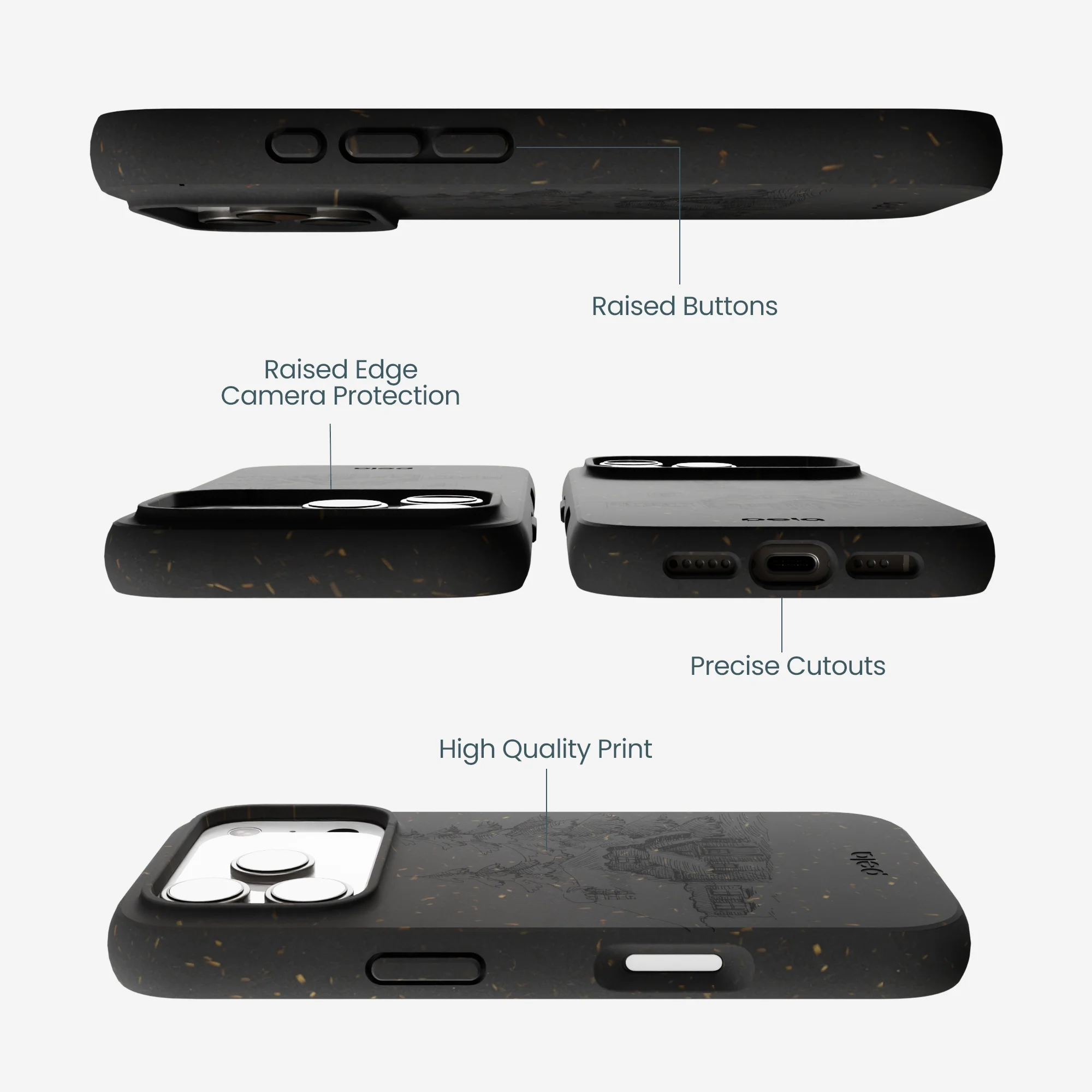 Black Lone Cabin iPhone 17 Pro Case - Image 3
