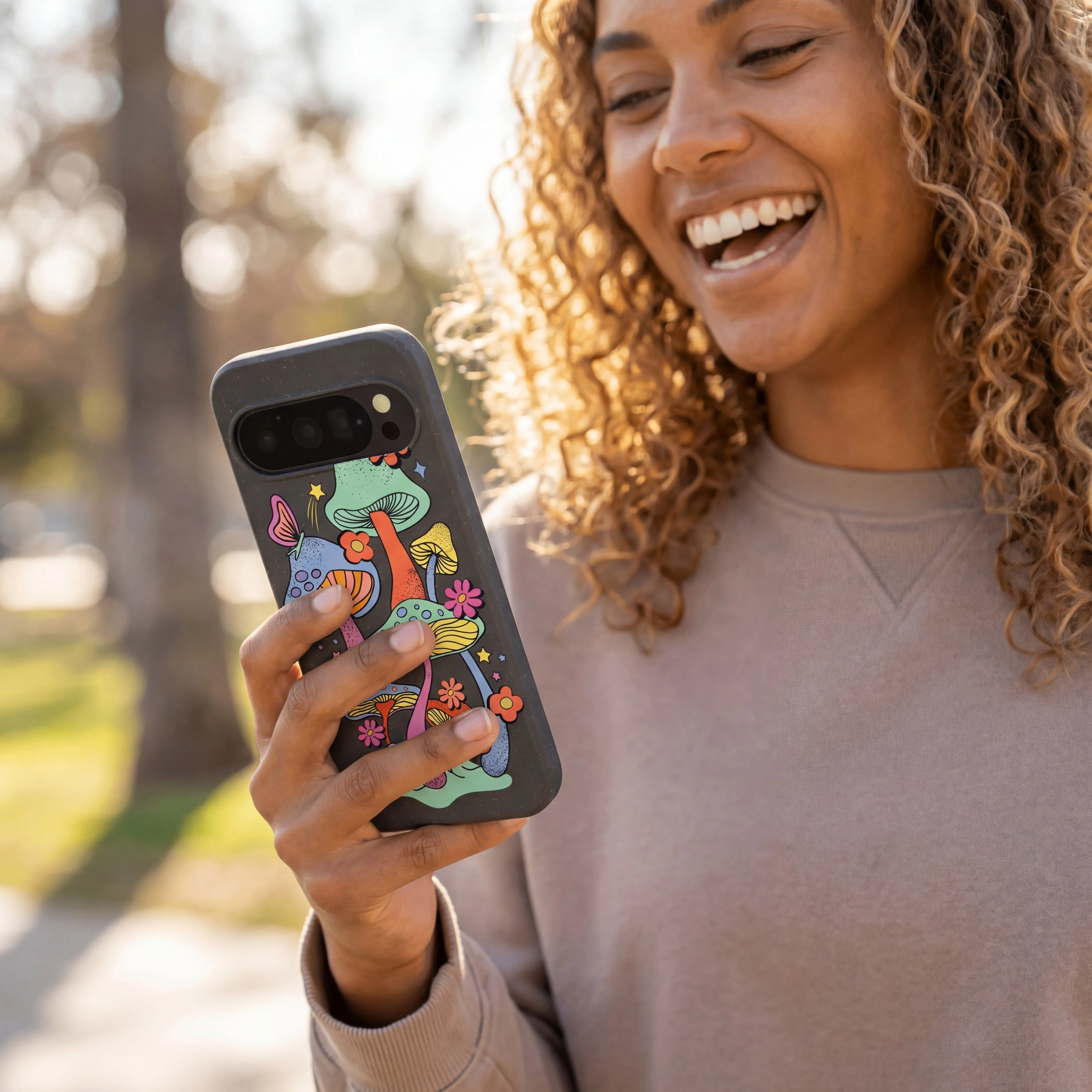 Black Magical Forest Google Pixel 10/10 Pro Case - Image 2