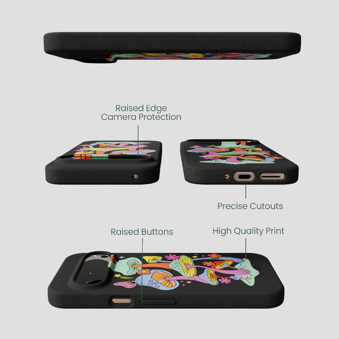 Black Magical Forest Google Pixel 9/9 Pro Case - Image 2