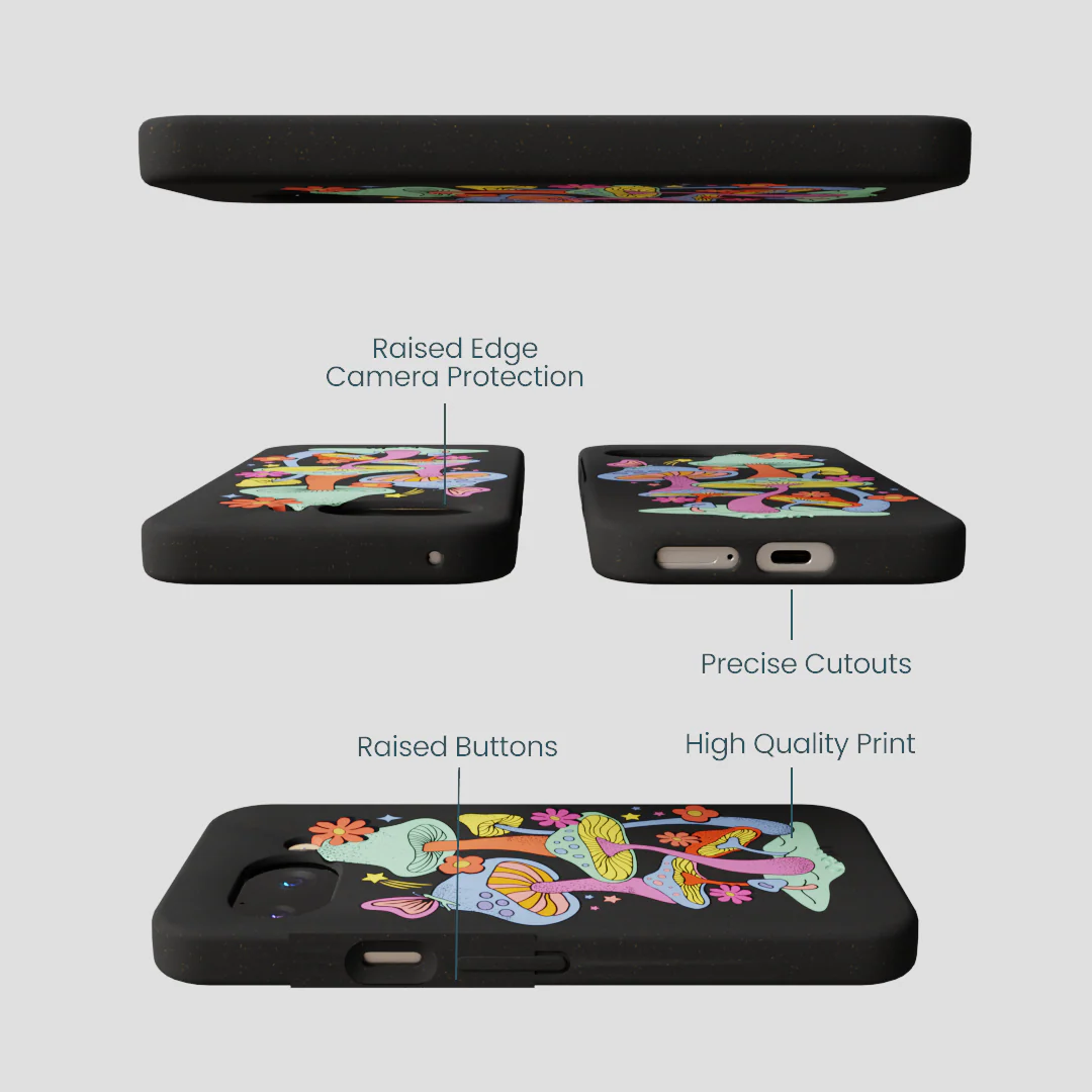 Black Magical Forest Google Pixel 9a Case - Image 2