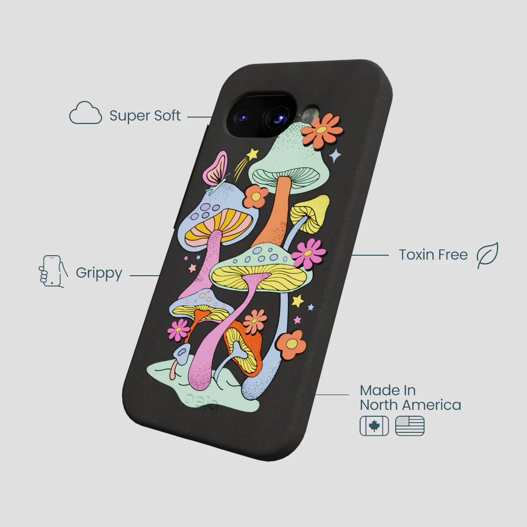 Black Magical Forest Google Pixel 9a Case - Image 3
