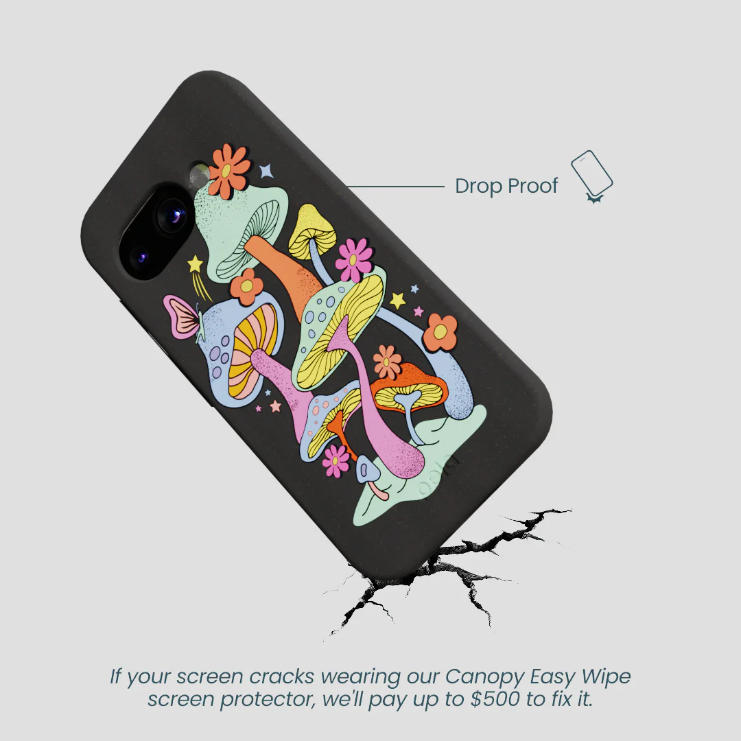 Black Magical Forest Google Pixel 9a Case - Image 4