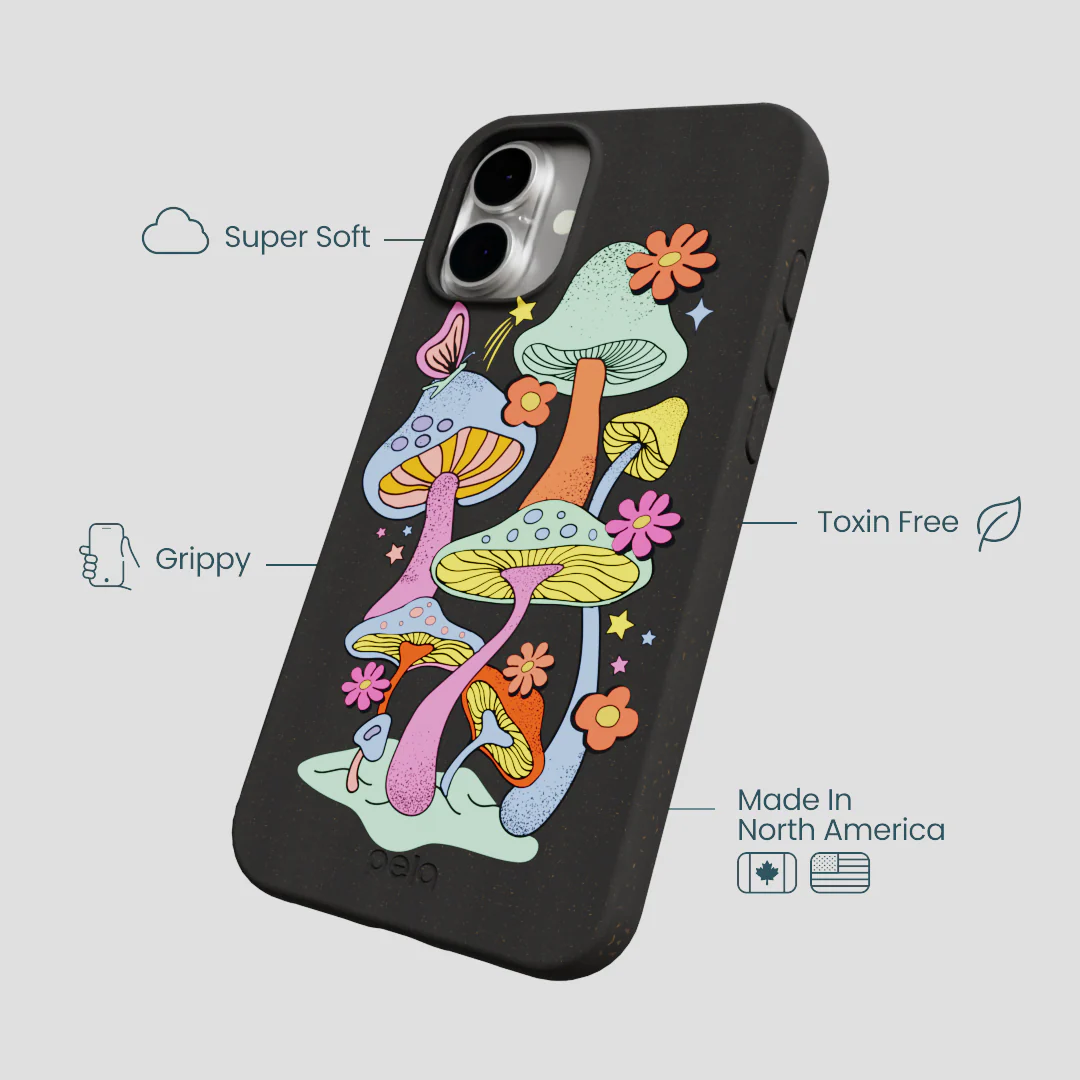 Black Magical Forest iPhone 16 Plus Case - Image 4