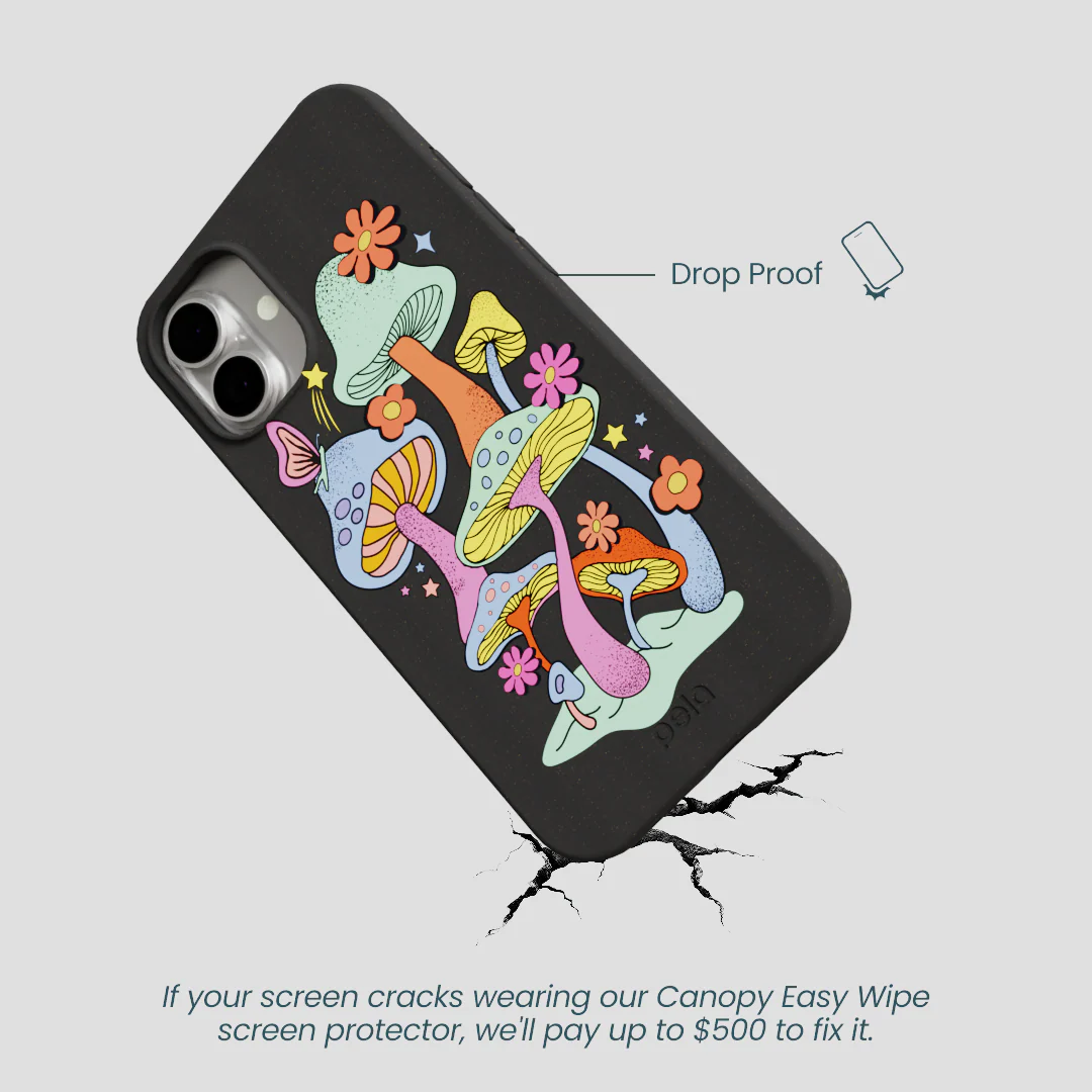 Black Magical Forest iPhone 16 Plus Case - Image 5