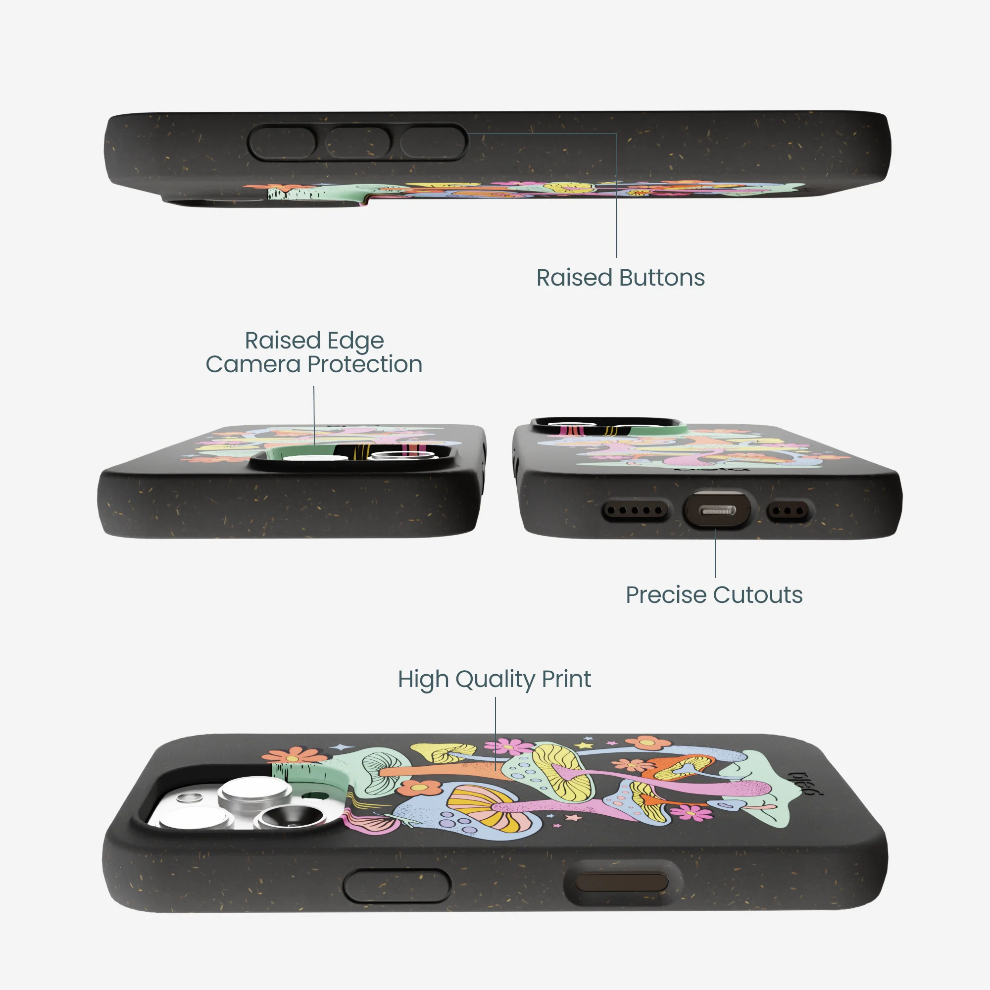 Black Magical Forest iPhone 16 Pro Max Case - Image 3
