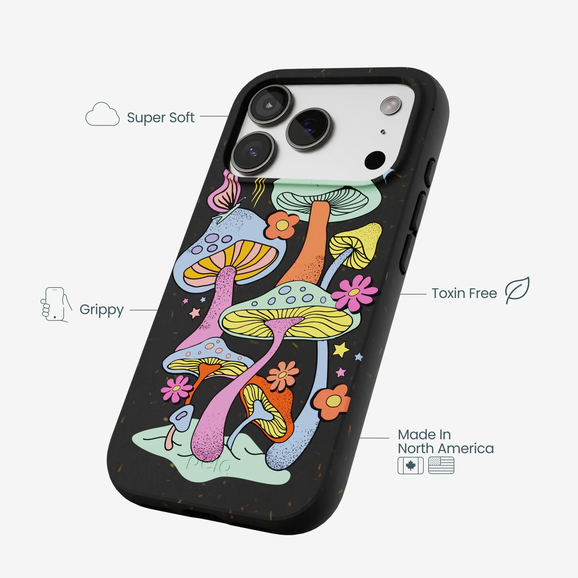 Black Magical Forest iPhone 17 Pro Case - Image 4