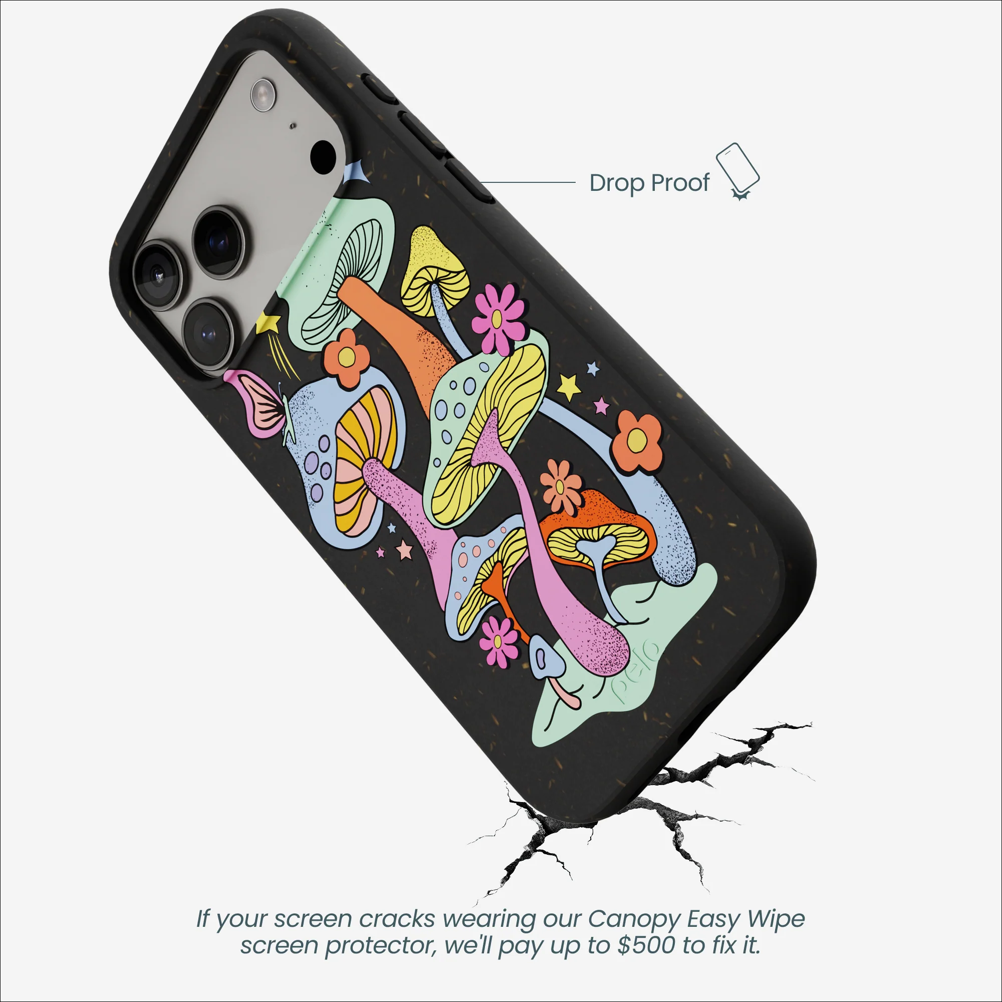 Black Magical Forest iPhone 17 Pro Max Case - Image 5