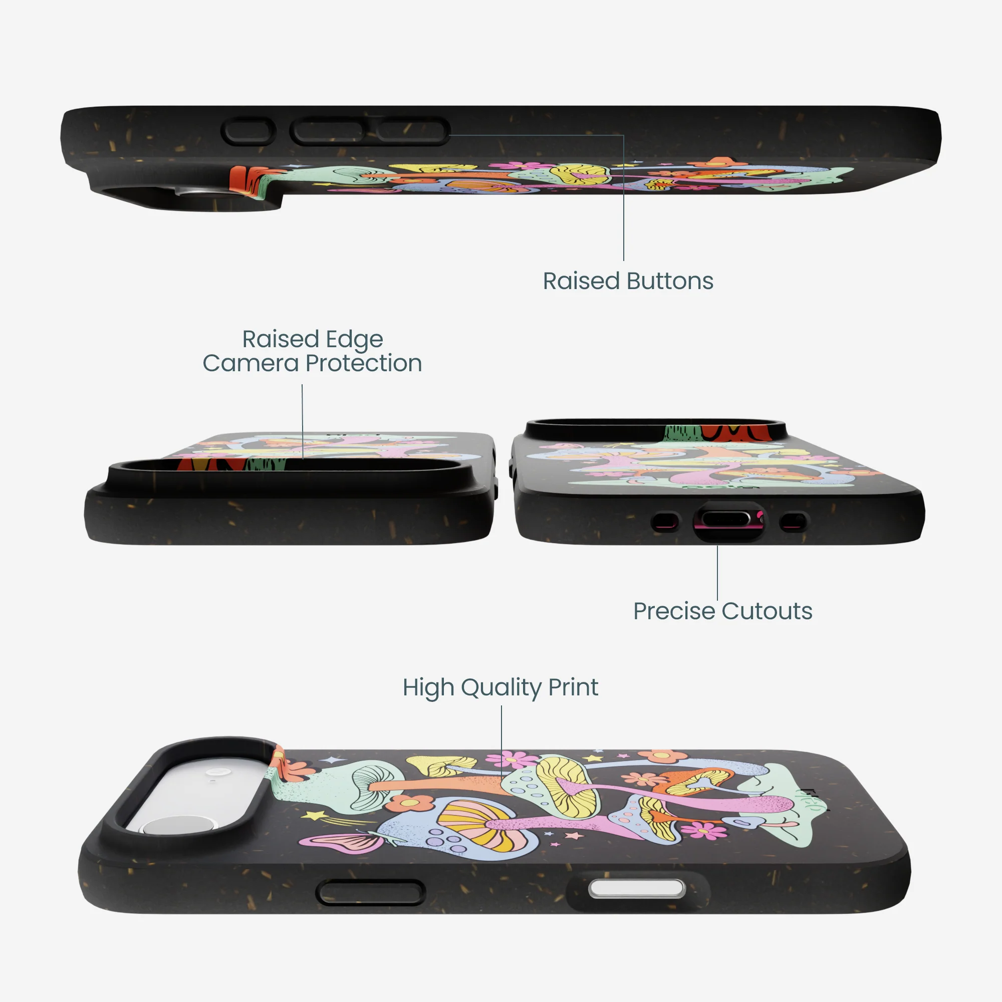 Black Magical Forest iPhone Air Case - Image 3