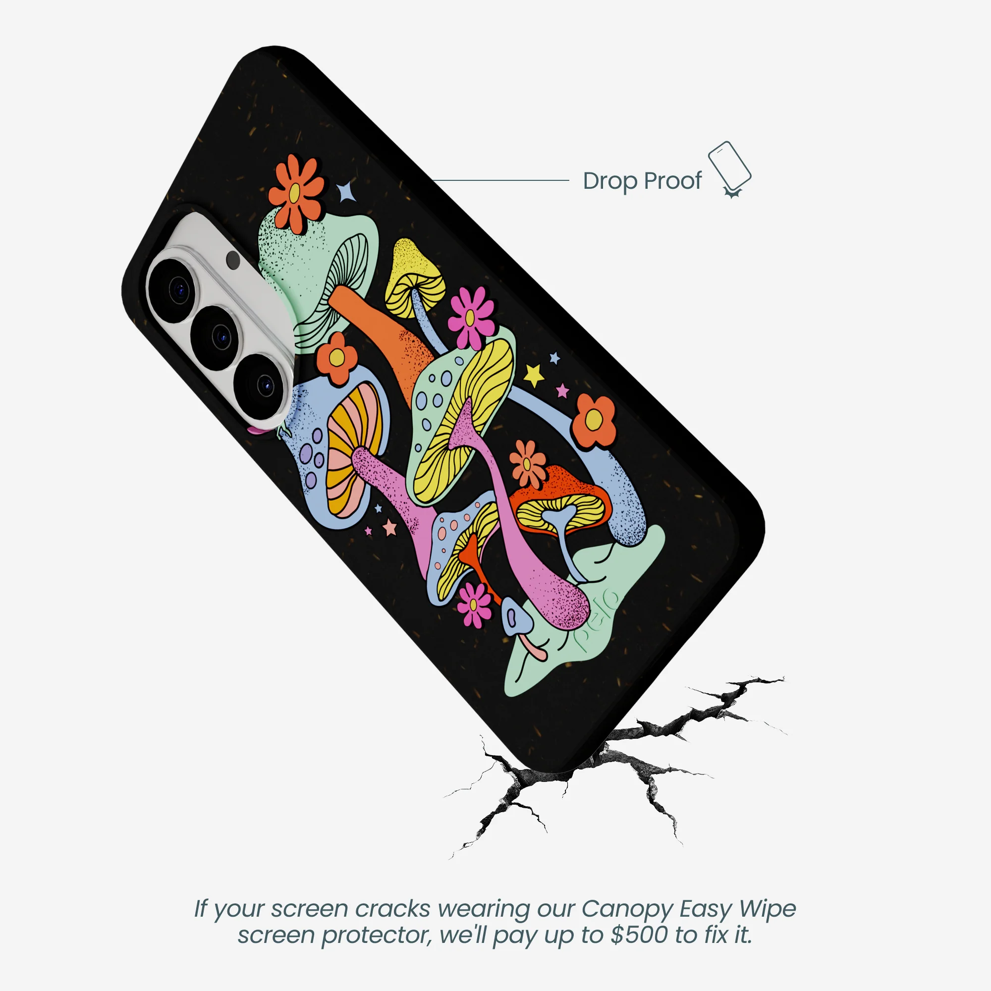 Black Magical Forest Samsung Galaxy S26 Case - Image 5