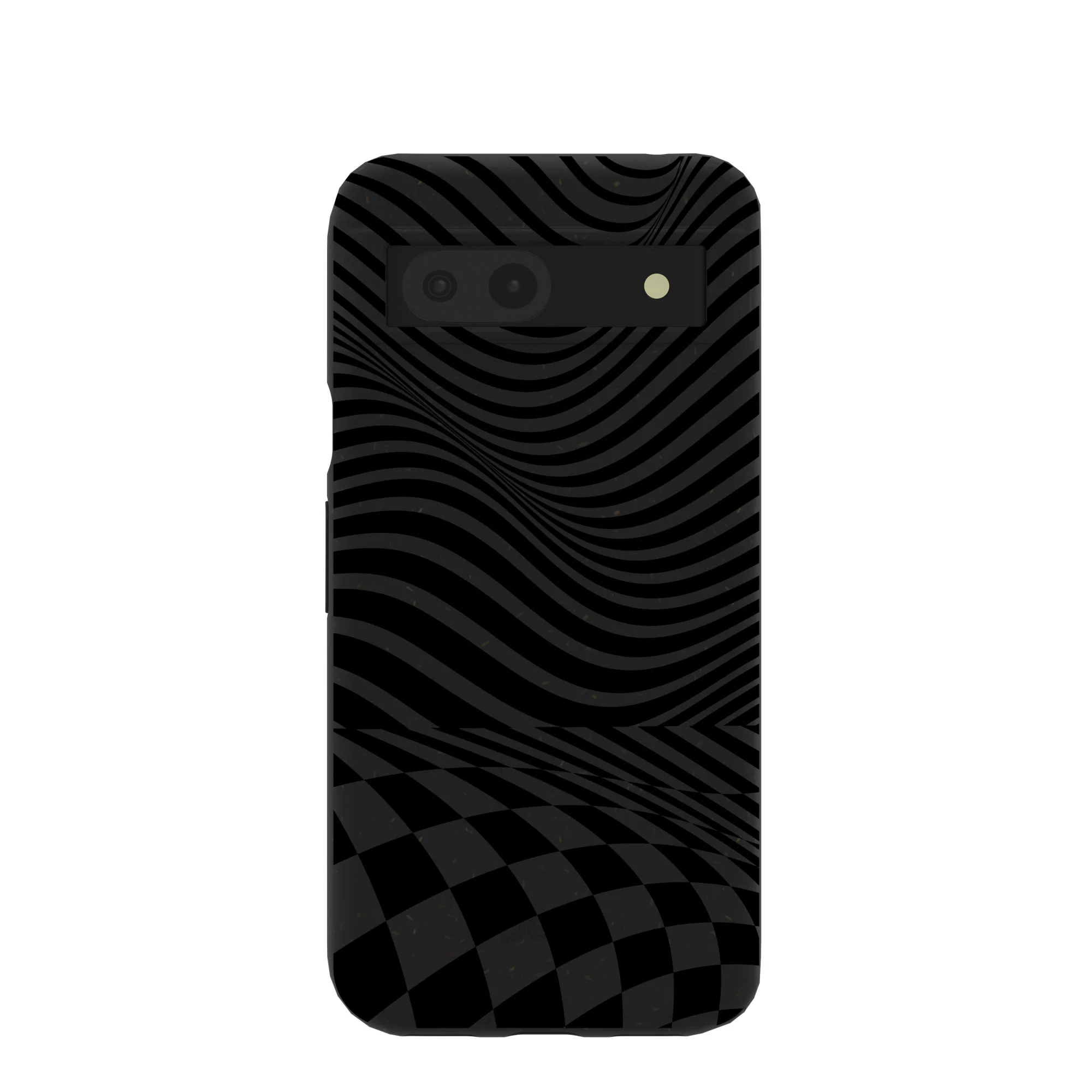 Black Melted Checkers Google Pixel 8a Case