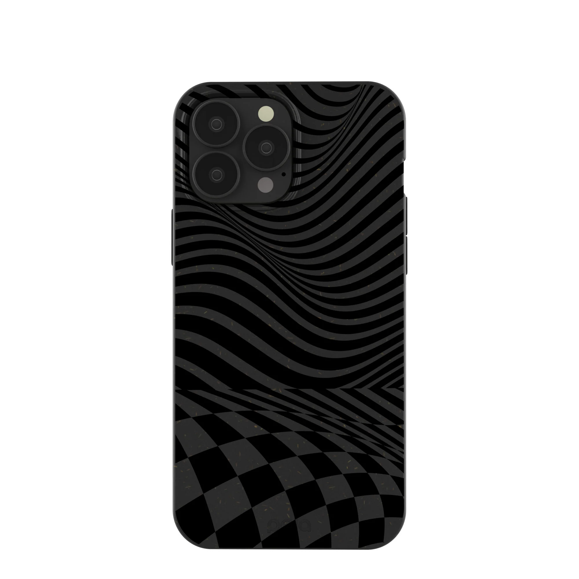 Black Melted Checkers iPhone 13 Pro Max Case