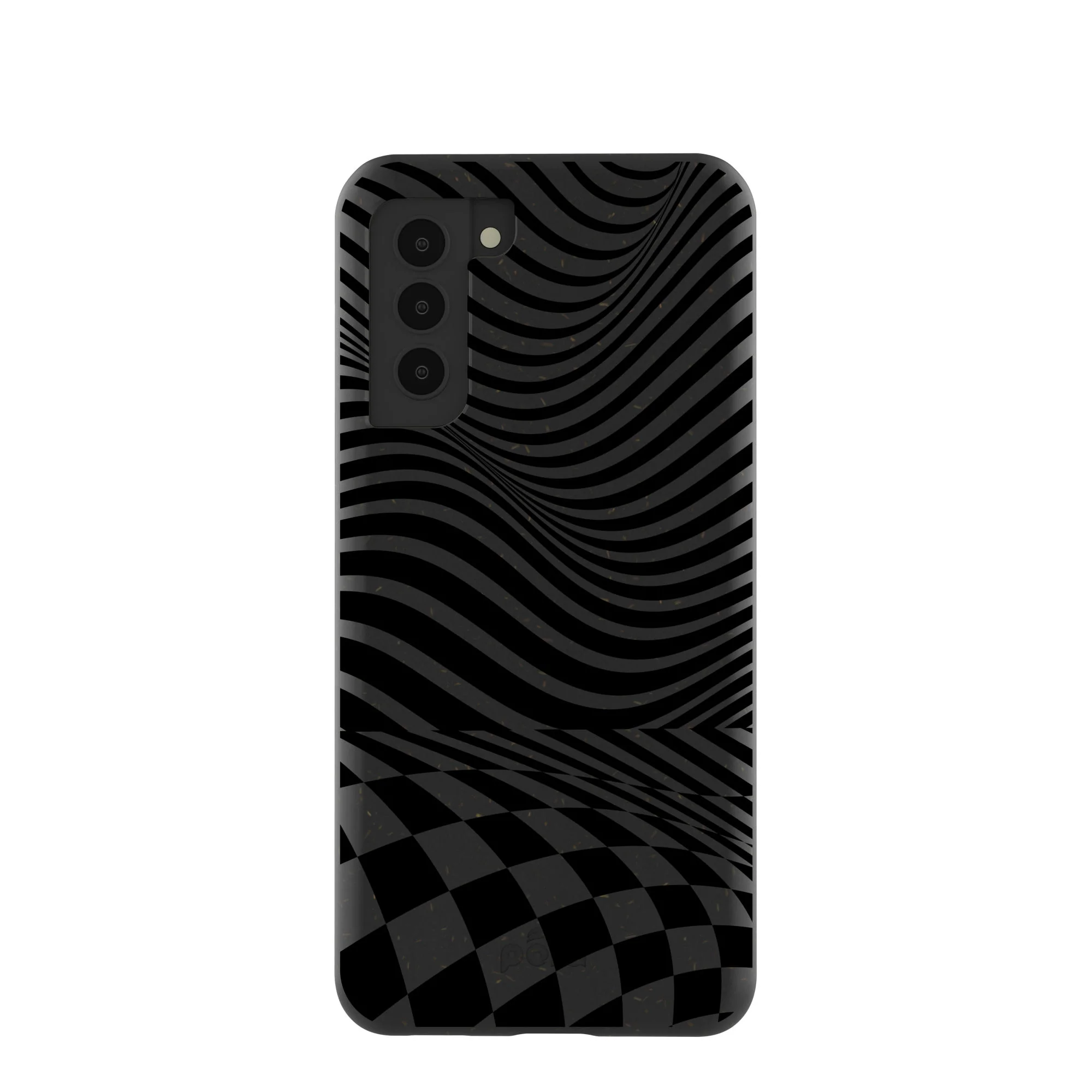Black Melted Checkers Samsung Galaxy S21 Case