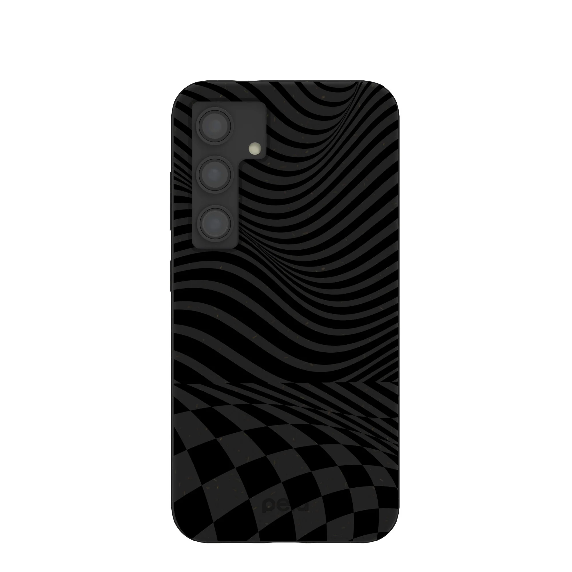 Black Melted Checkers Samsung Galaxy S24 Case