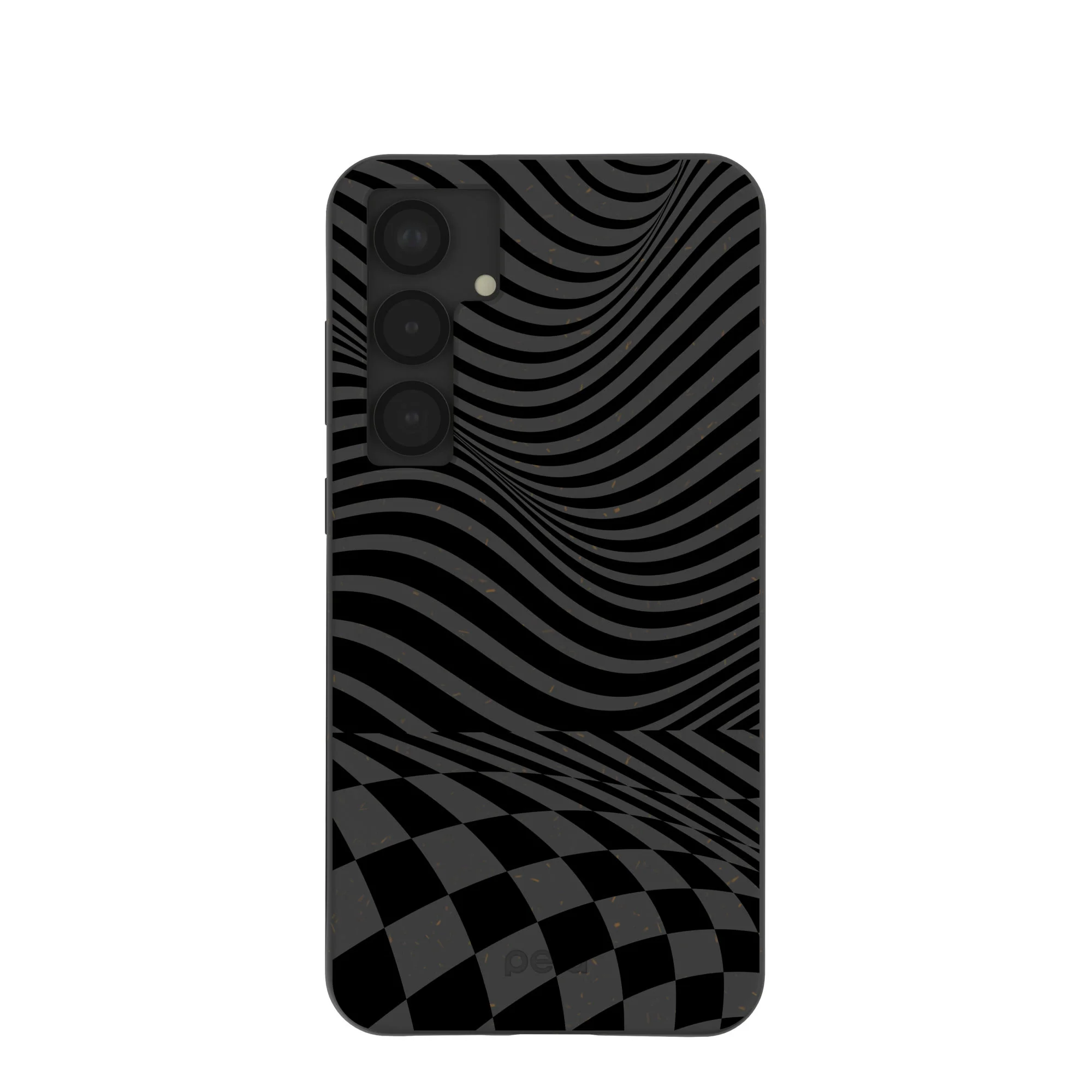 Black Melted Checkers Samsung Galaxy S25+(Plus) Case