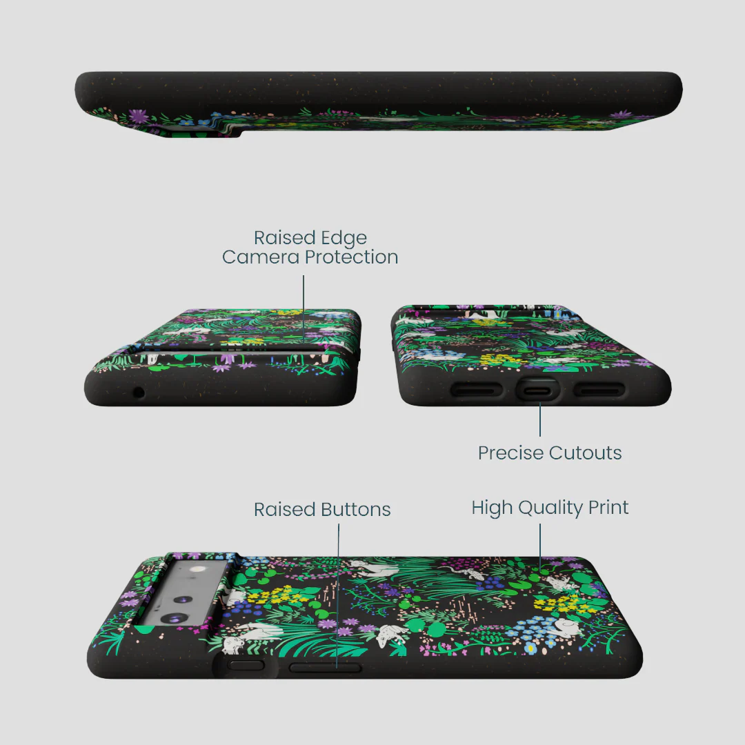 Black Midnight Pond Google Pixel 6 Case - Image 3