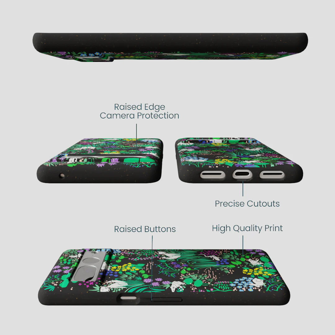Black Midnight Pond Google Pixel 7 Pro Case - Image 3