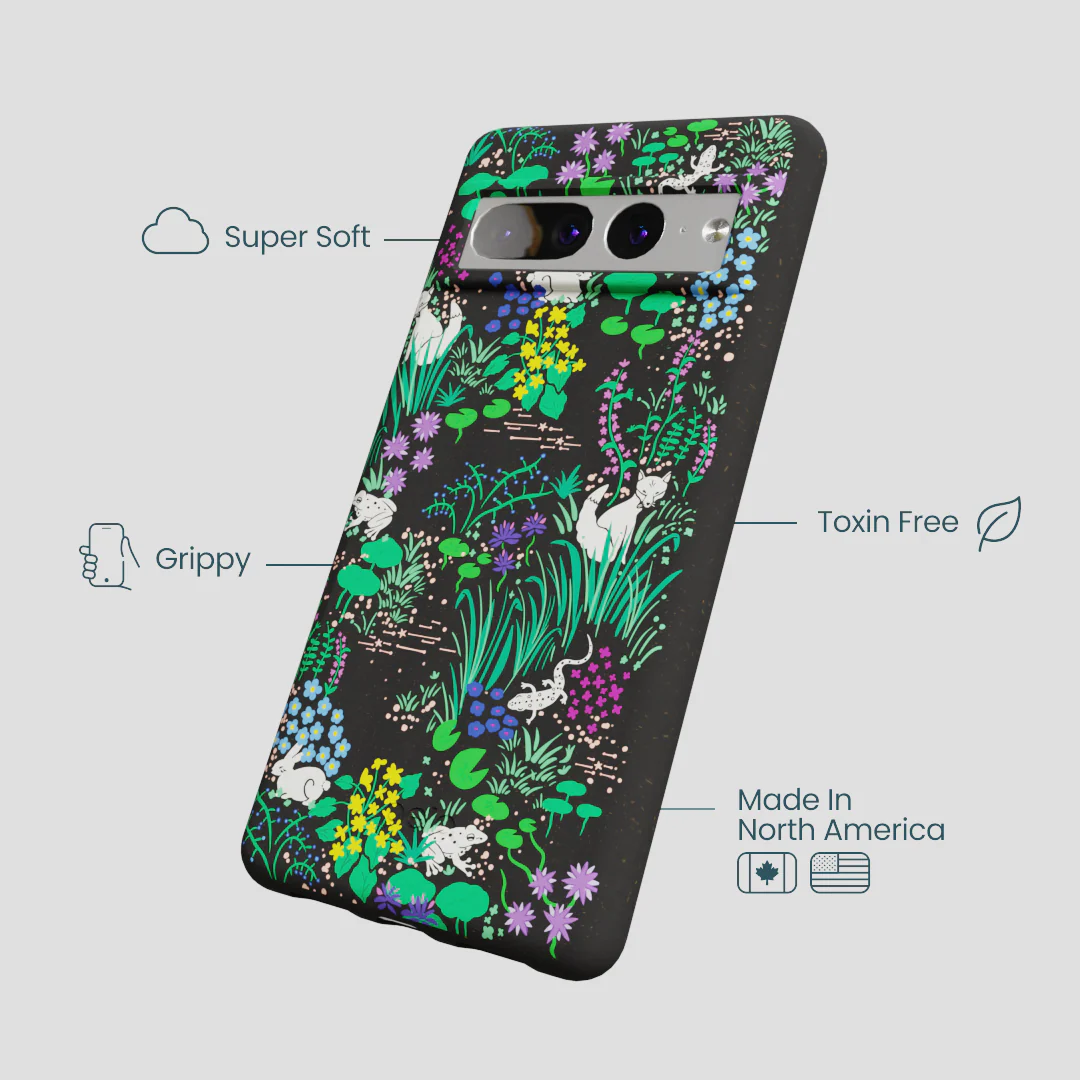 Black Midnight Pond Google Pixel 7 Pro Case - Image 4
