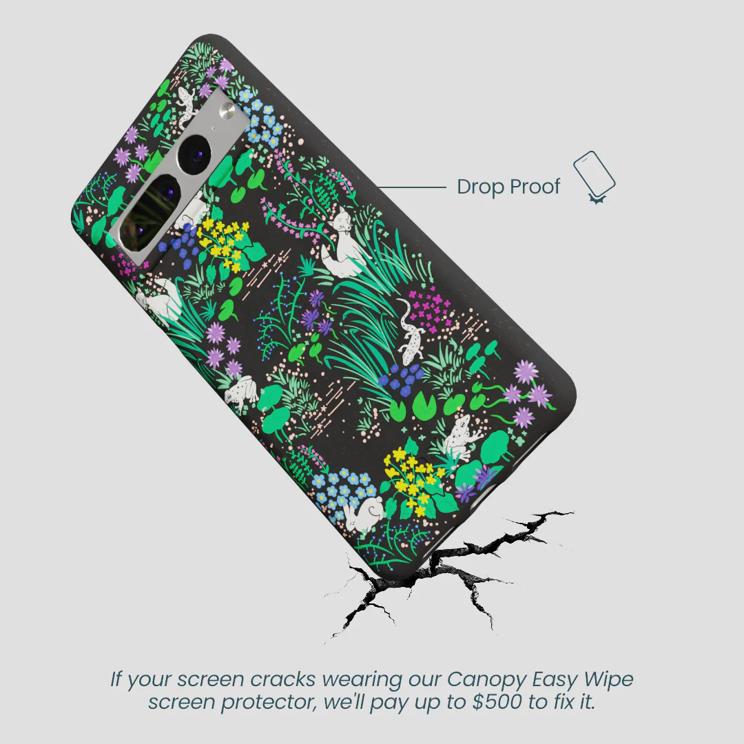 Black Midnight Pond Google Pixel 7 Pro Case - Image 5