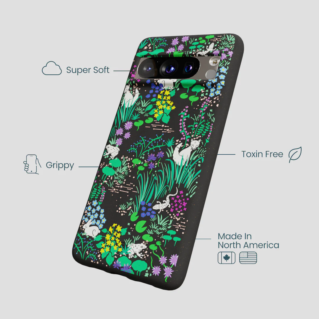 Black Midnight Pond Google Pixel 8 Pro Case - Image 4