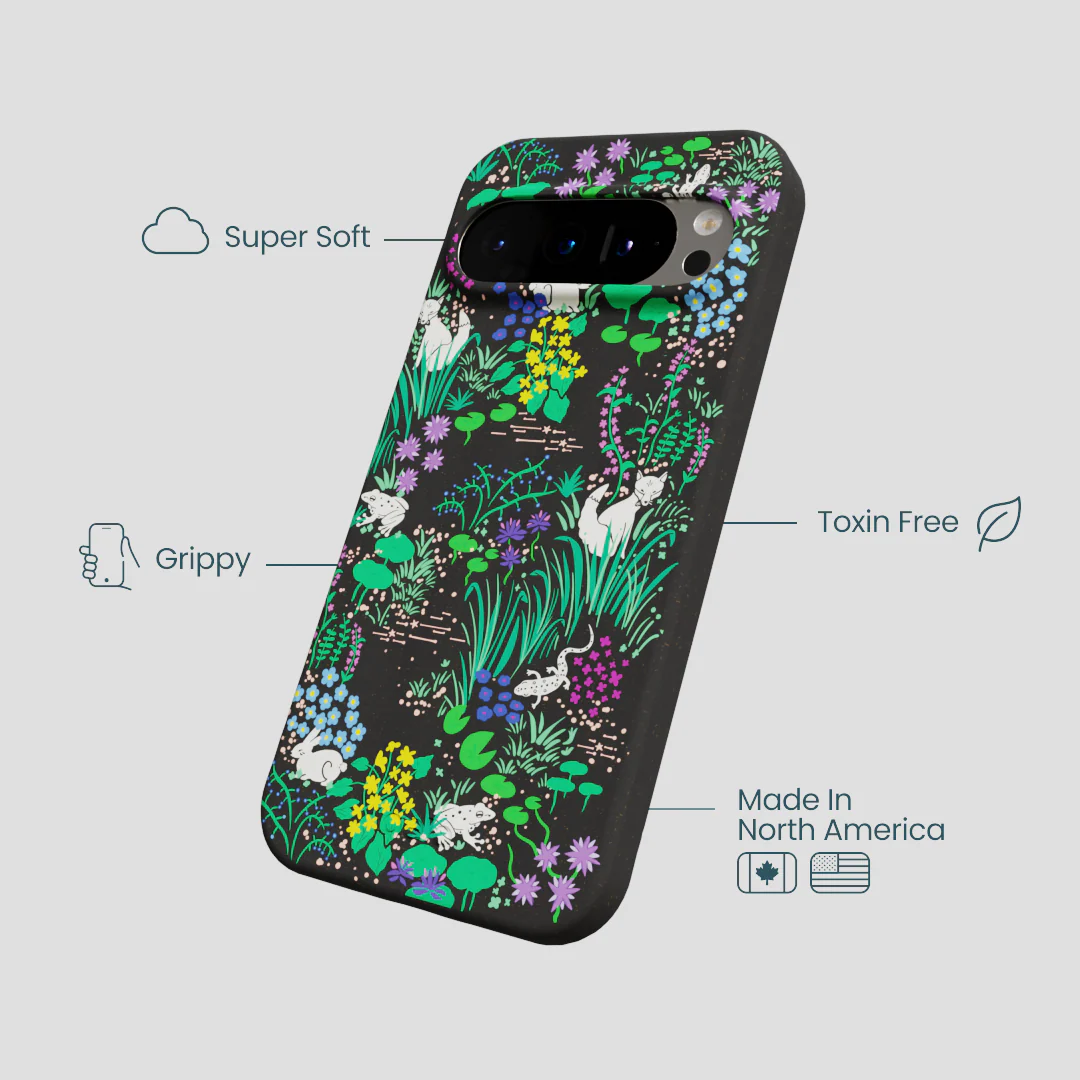 Black Midnight Pond Google Pixel 9/9 Pro Case - Image 4
