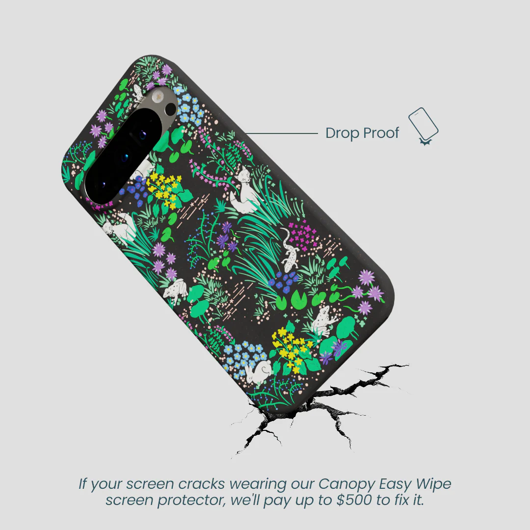 Black Midnight Pond Google Pixel 9/9 Pro Case - Image 5