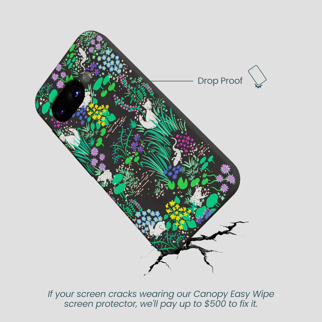 Black Midnight Pond Google Pixel 9a Case - Image 5