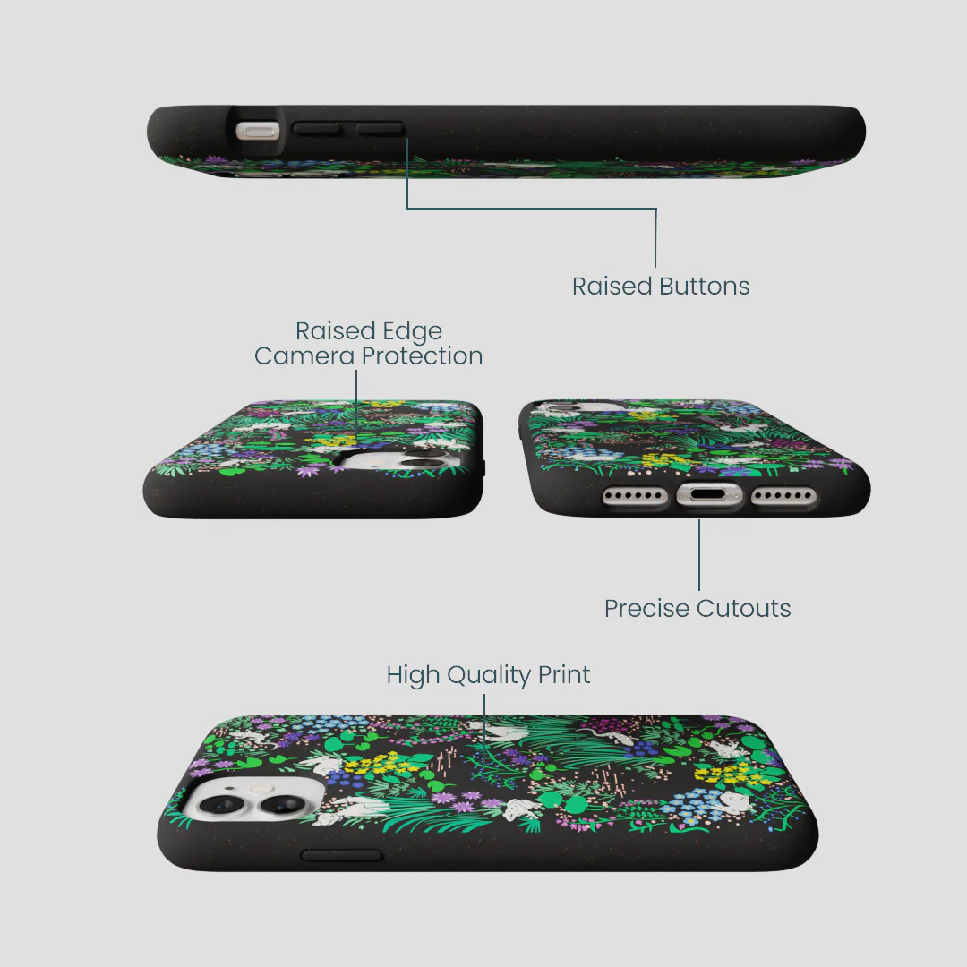 Black Midnight Pond iPhone 11 Case - Image 3