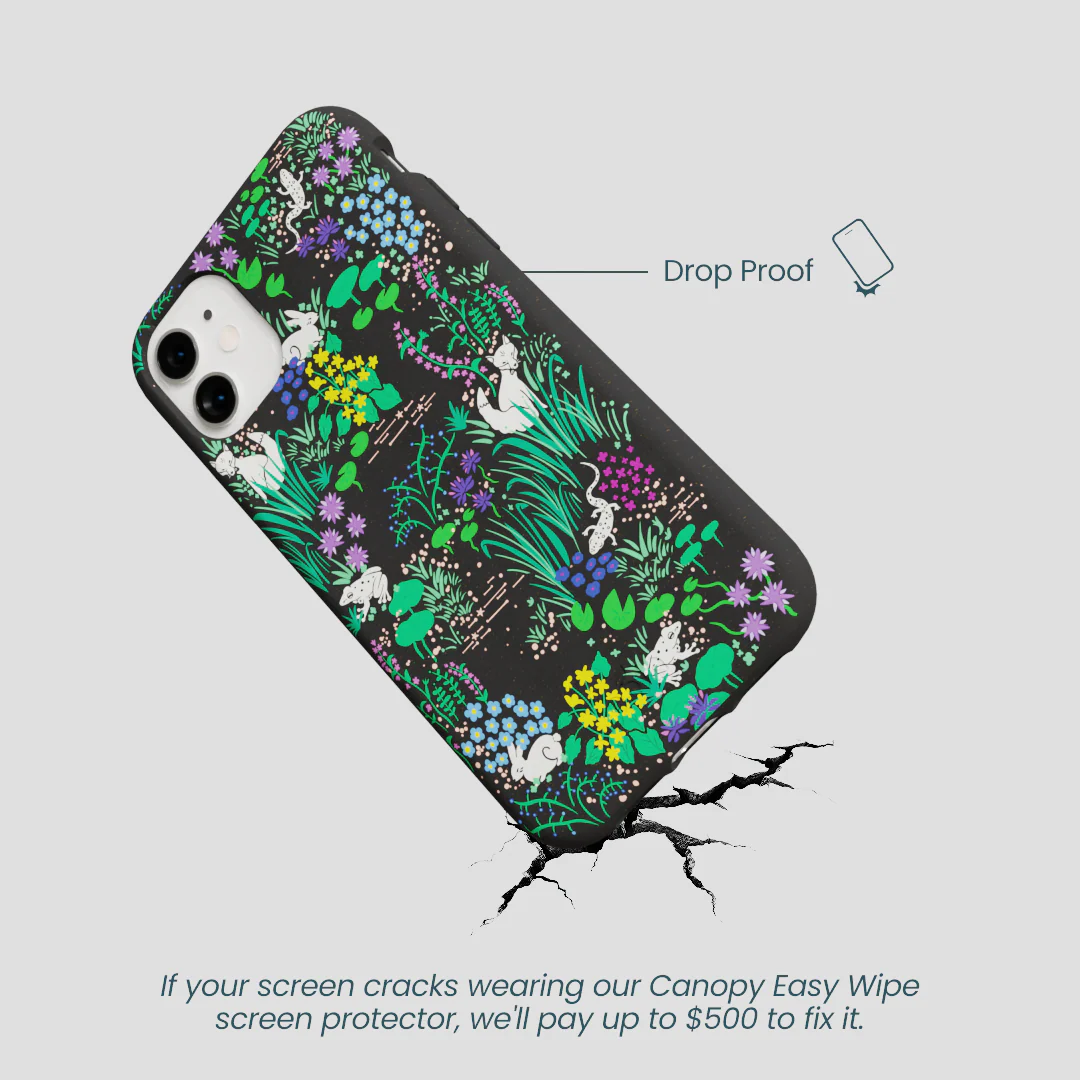 Black Midnight Pond iPhone 11 Case - Image 5