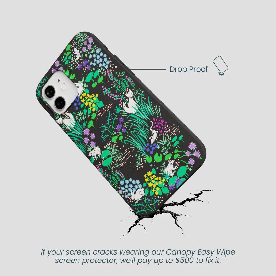 Black Midnight Pond iPhone 12/ iPhone 12 Pro Case - Image 5