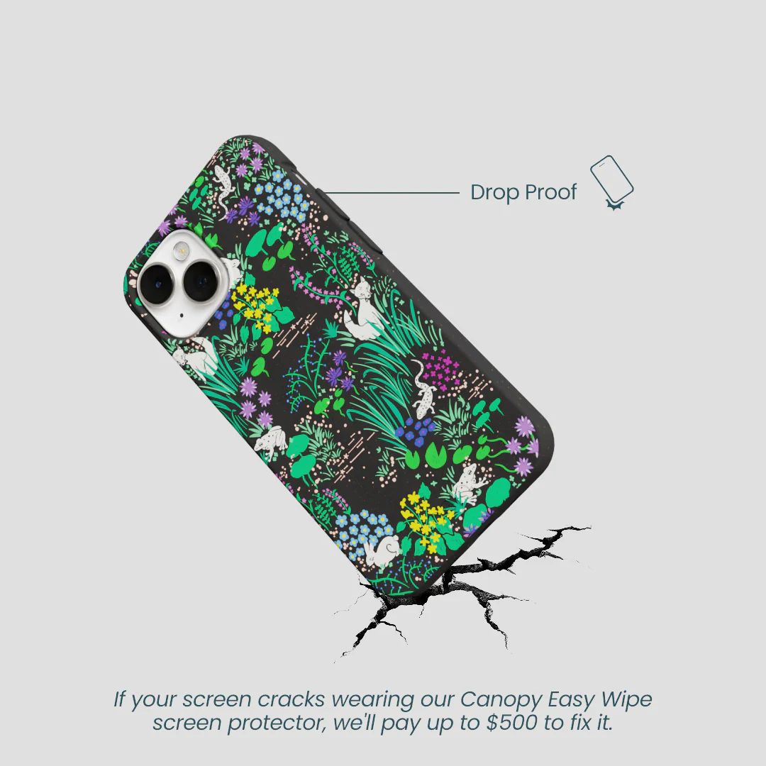 Black Midnight Pond iPhone 13 Mini Case - Image 5