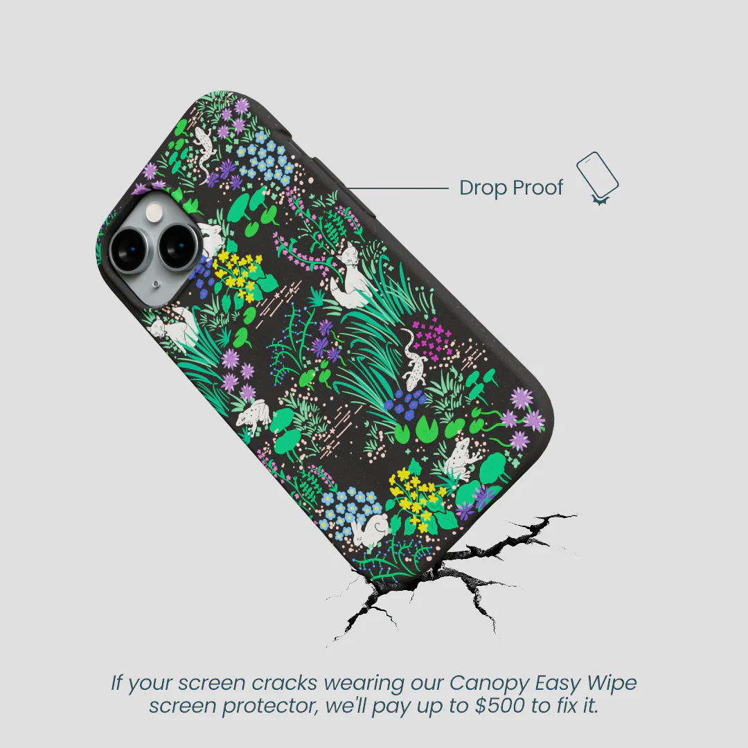 Black Midnight Pond iPhone 14 Case - Image 5