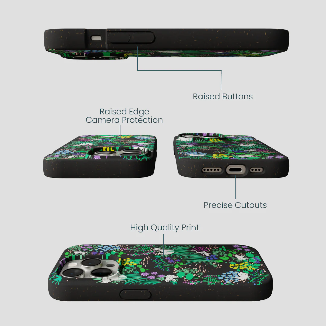 Black Midnight Pond iPhone 14 Pro Case - Image 3