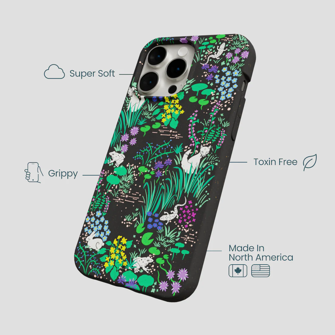 Black Midnight Pond iPhone 14 Pro Max Case - Image 4