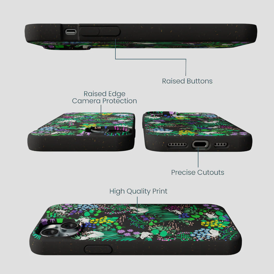 Black Midnight Pond iPhone 15 Plus Case - Image 3