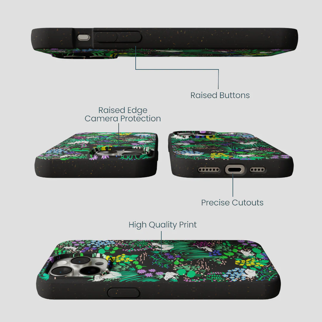 Black Midnight Pond iPhone 15 Pro Max Case - Image 3