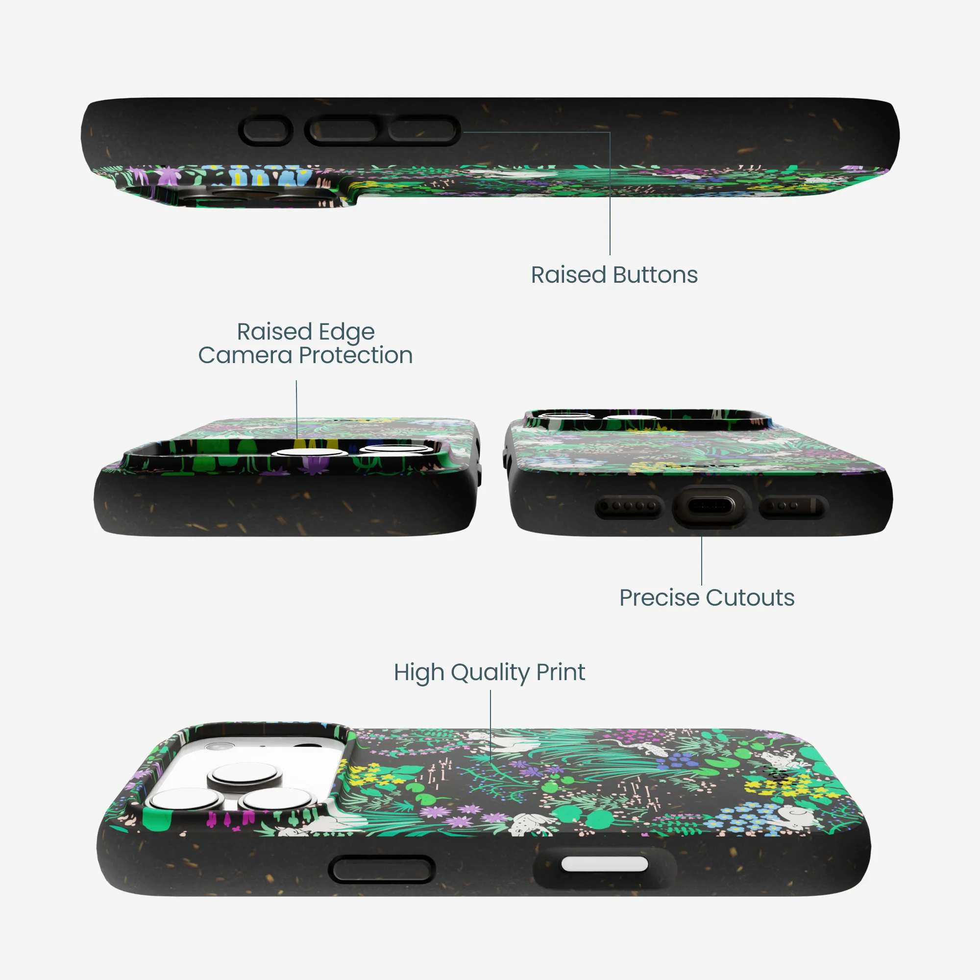 Black Midnight Pond iPhone 17 Pro Case - Image 3
